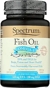 Esenciales de espectro Aceite de pescado, 1000 mg, 100 Softgels