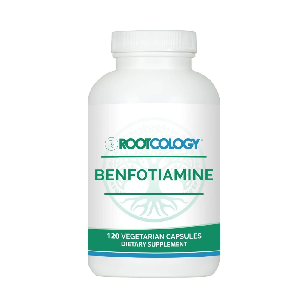 Rootcology by Dr. Izabella Wentz | Benfotiamine | 300mg Benfotiamine Form of Thiamine (Vitamin B1) | 120 Capsules