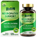 Nerve Savior for Neuropathy, 120 Capsules Nerve Health Support with 600mg Alpha Lipoic Acid, Benfotiamine & B12, Comprehensive Formula for Peripheral Comfort in Hands, Feet, Legs, Back & Neck
