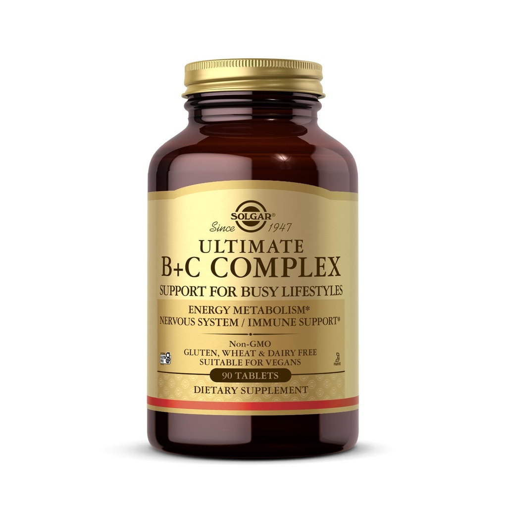 Ultimate B+C Complex Stress Formula 90 Tablets