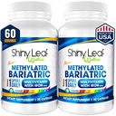 Shiny Leaf Methylated Bariatric Multivitamin with Iron 45mg – Once Daily Capsule, USA Made, ASMBS Compliant Bariatric Vitamins for Gastric Bypass & Gastric Sleeve, for Men & Women, GMP – 60 Caps
