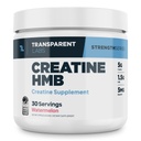 Transparent Labs Creatine HMB - Creatine Monohydrate Powder with HMB for Muscle Growth, Increased Strength, Enhanced Energy Output, and Improved Athletic Performance - 30 Servings, Watermelon