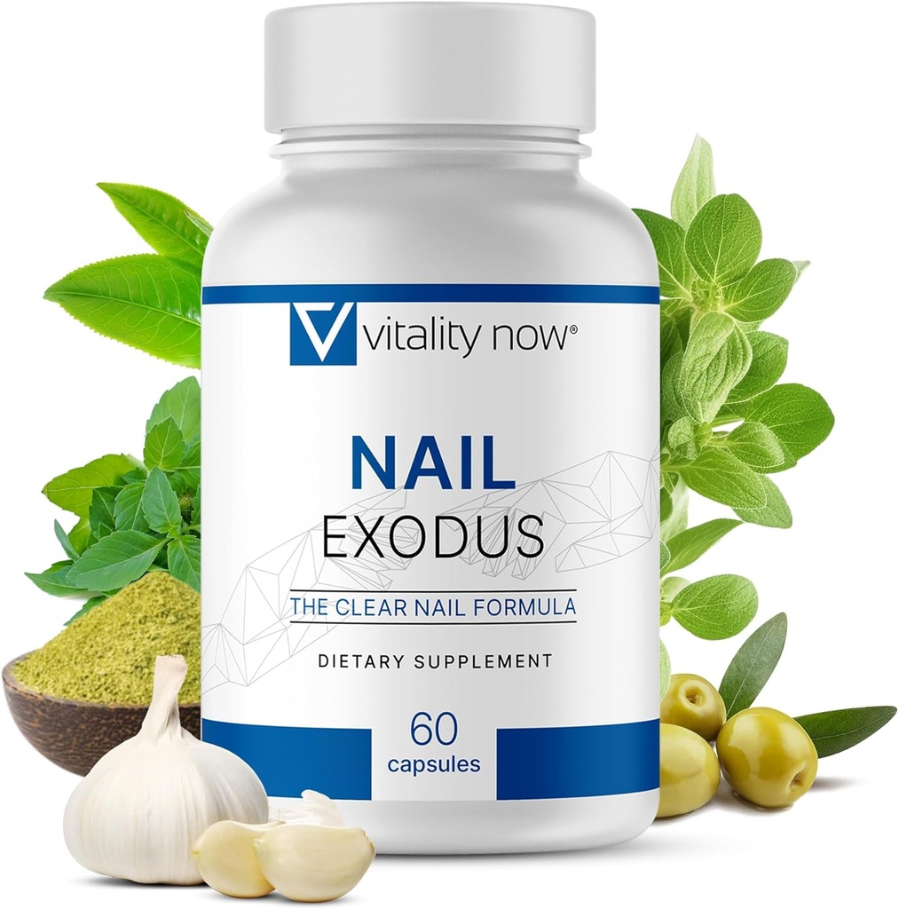 Nail Exodus - Vitality Healthy Nails - Fórmula Premium para los pies más saludables - 60 cápsulas