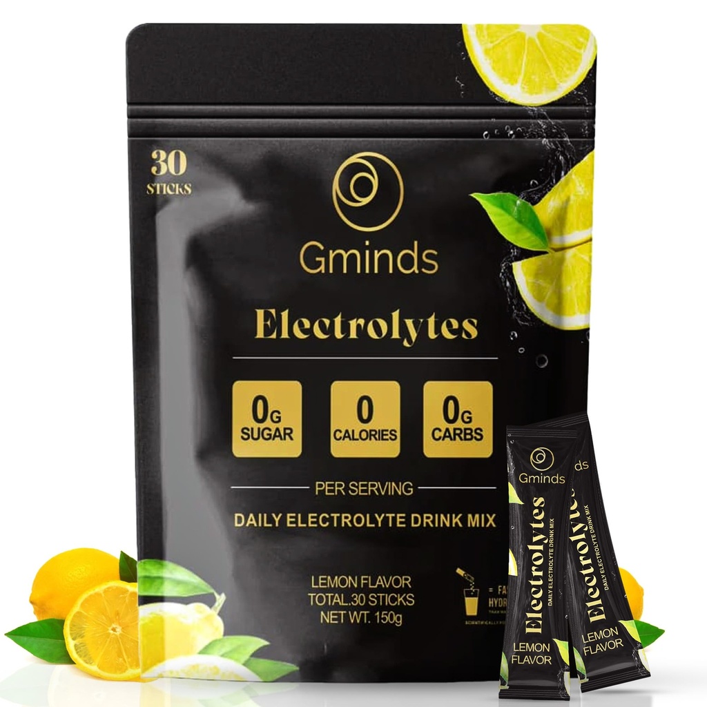 Electrolyte Powder Drink Mix |Lemon Lime | 1 Pack (30 Servings)