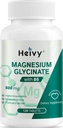 Heivy Pure Magnesium Glycinate 500mg, 100% Chelated & Purified Supports Nerve Relief, Sleep Aid & Muscle Support, Vegan & Non-GMO, Made in USA, 3rd Party Tested, 120 Tablets
