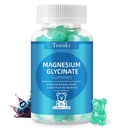Magnesium Glycinate Gummies 500mg, Sugar-Free for Adults & Kids, Magnesium Gummies for Sleep, Stress & Muscle Relief, Supports Bone & Nerve Health, Vegan, Pectin-Based, 60 Count, Blueberry Flavor