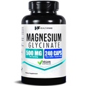 HealthFare Magnesium Glycinate 500mg | 240 Veg Capsules | High-Absorption Chelated Magnesium | Gluten-Free | Non-GMO | Made in the USA