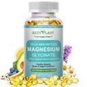 Magnesium Glycinate 500mg Softgels, High Absorption Magnesium Supplement Softgel Capsules for Muscle, Heart, Sleep & Bone Support, Stress Relief, Nerve Health & Metabolism, Non-GMO, 2 Month Supply