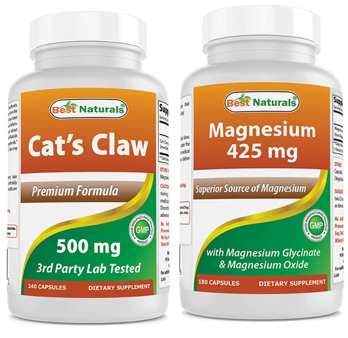 Cat's Claw Capsule, 500 mg & Magnesium Glycinate 425 mg
