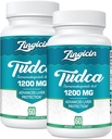 TUDCA Suplemento 1200mg - 120 cápsulas vegetales,Powerful TUDCA Bile Salts Suplementos para el hígado,Digestión