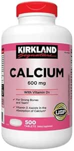 ikj Calcio 600 mg con vitamina D3 Suplemento dietético 500 tabletas