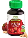 Andes Rojo maca Root Capsules - Suplemento de Salud Femenina - Energizante Natural - USDA NOP Certified - Genitalized, Non GMO & Gluten Gratis - 100 Píldoras Vegan (1500 mg por Serving) - Hecho en Perú