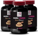 Botanical Vitality - Muira PUAMA BARK Extract - Herbal Drive, Energy Recharge, Plant-Based Strength, Active Support, Focus Boost, Natural Power, Energizing Lift 3 Bottles 180 Capsules