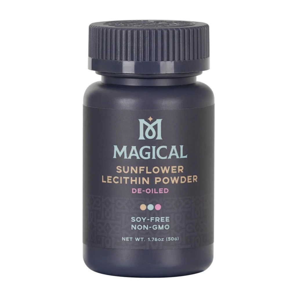 MAGICAL BUTTER Sunflower Lecithin Powder 2-Pack – Soy-Free, Non-GMO, Vegan & Kosher Emulsifier for Baking, Butter & Oil Stabilizer | 1.76 oz Each