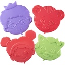 SCS Direct Daniel Tiger Reusable Hard Ice 4 Multi Pack- Slim Lightweight Design, Cool Thin Freezer Packs Keeps Food Cold for Longer- Easily Fits Inside Kids School Lunch Box Bento or Insulated Bag