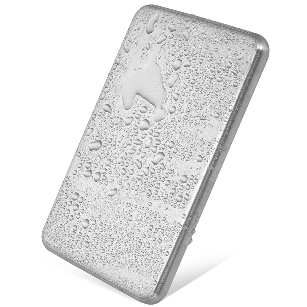 TOYANDONA Stainless Steel Ice Pack for Lunch Boxes, Coolers, Outdoor Picnics, Travel, and Medical Use - Slim Leak-Proof Freezer Pack for Keeping Food Fresh, Reusable 6.92 x 4.52 x 0.45 Inches