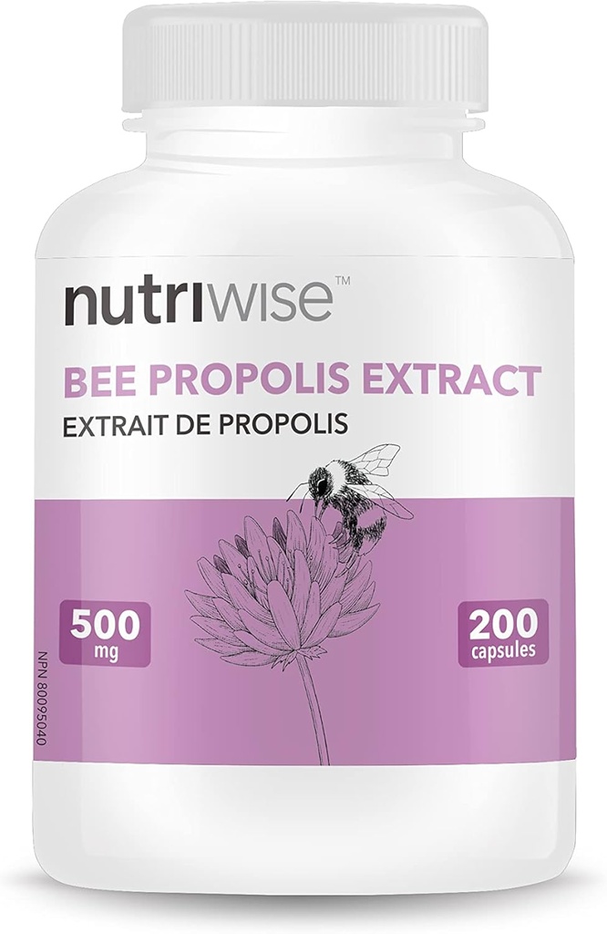 NutriWise Brasil Bee Propolis Extract Immune Support 500mg