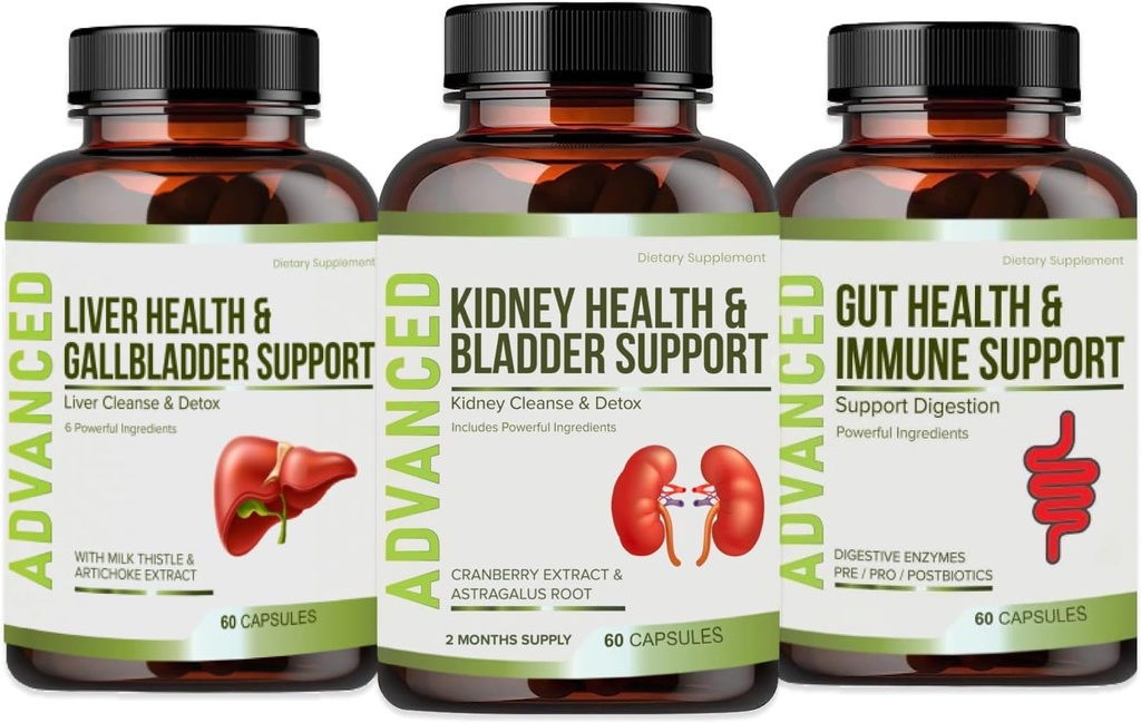 Kidney Cleanse Detox &amp; Repair and Bladder Support- Kidney Support Supplement for Kidney Restore With Chanca Piedra,Cranberry, Juniper Berries for Kidney Detox and Bladder Health.60 Day Supply