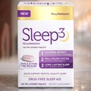 NB Sleep-3 Tablets (120 Tablets Value Pack) 10mg Melatonin Time-Release con L-Theanine &amp; Herbal Blend