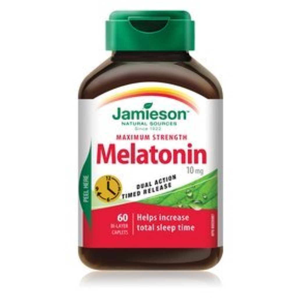 Jamieson Melatonin 10 mg Timed Release Dual Action, 60 caps