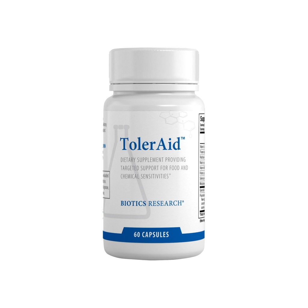 Biotics Research TolerAid – Designed and Clinically Tested by Dr. Mark Force, Supports Healthy Functioning of Liver Detoxification Pathways, Urea Cycle, Methylation. Vitamin E, Riboflavin 60 Capsules