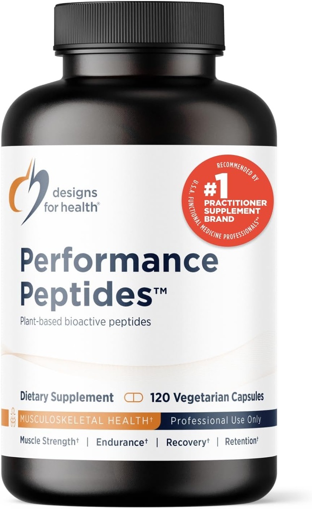 Diseños para los péptidos de rendimiento de la salud - Apoyos Muscle Health, Healthy Aging & Body Composition - Plant-Based Peptide Muscle Recovery Suplementos (120 cápsulas)