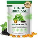Oil of Oregano Softgels with Black Seed Oil 300 Softgels, 6000mg High Potency Oregano Oil Capsules with Organic Carvacrol & Thymoquinone, Immune & Digestive Support, Non-GMO, Gluten Free