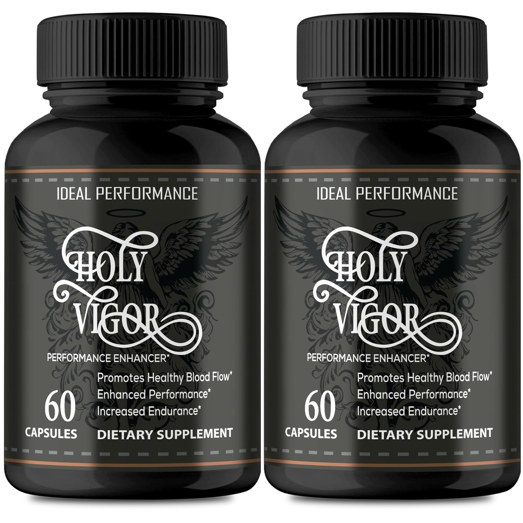 Holy Vigor Capsules, Advanced Holy Vigor Supplement Pills - Maximum Strength, All Natural Formula for Energy, Stamina and Performance, Premium HolyVigor Health Support Reviews (2 Pack)