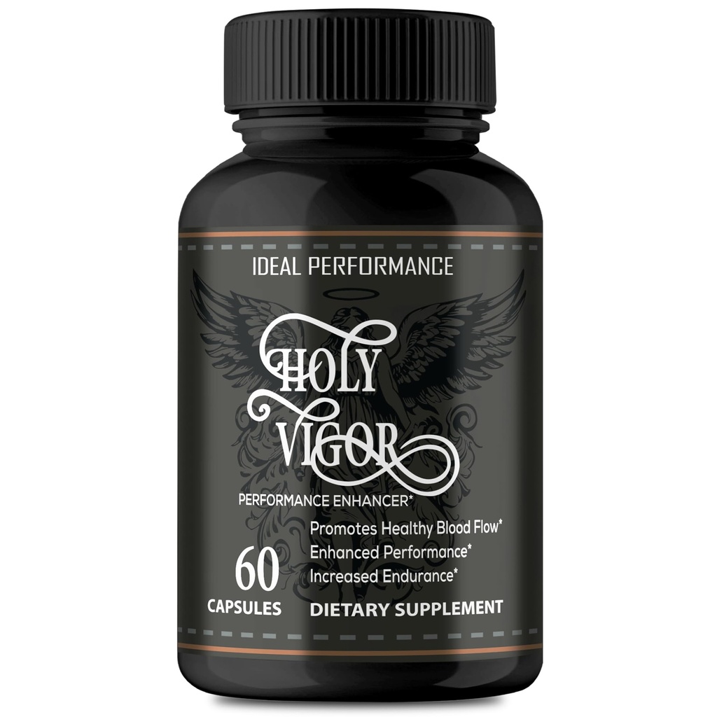 Holy Vigor Capsules, Advanced Holy Vigor Supplement Pills - Maximum Strength, All Natural Formula for Energy, Stamina and Performance, Premium HolyVigor Health Support Reviews (60 Capsules)