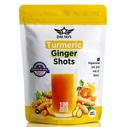 Turmeric Ginger Supplements with Piperine, Vitamin C, Vitamin D3 & Zinc | 100 Servings of Ginger Turmeric Shots for Joint, Heart, Brain, Gut & Skin Health | Ayurved | Powder
