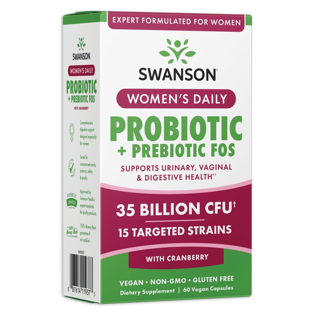 Swanson WMN Daily Prob W/PREB FOS 60VEGANCAP