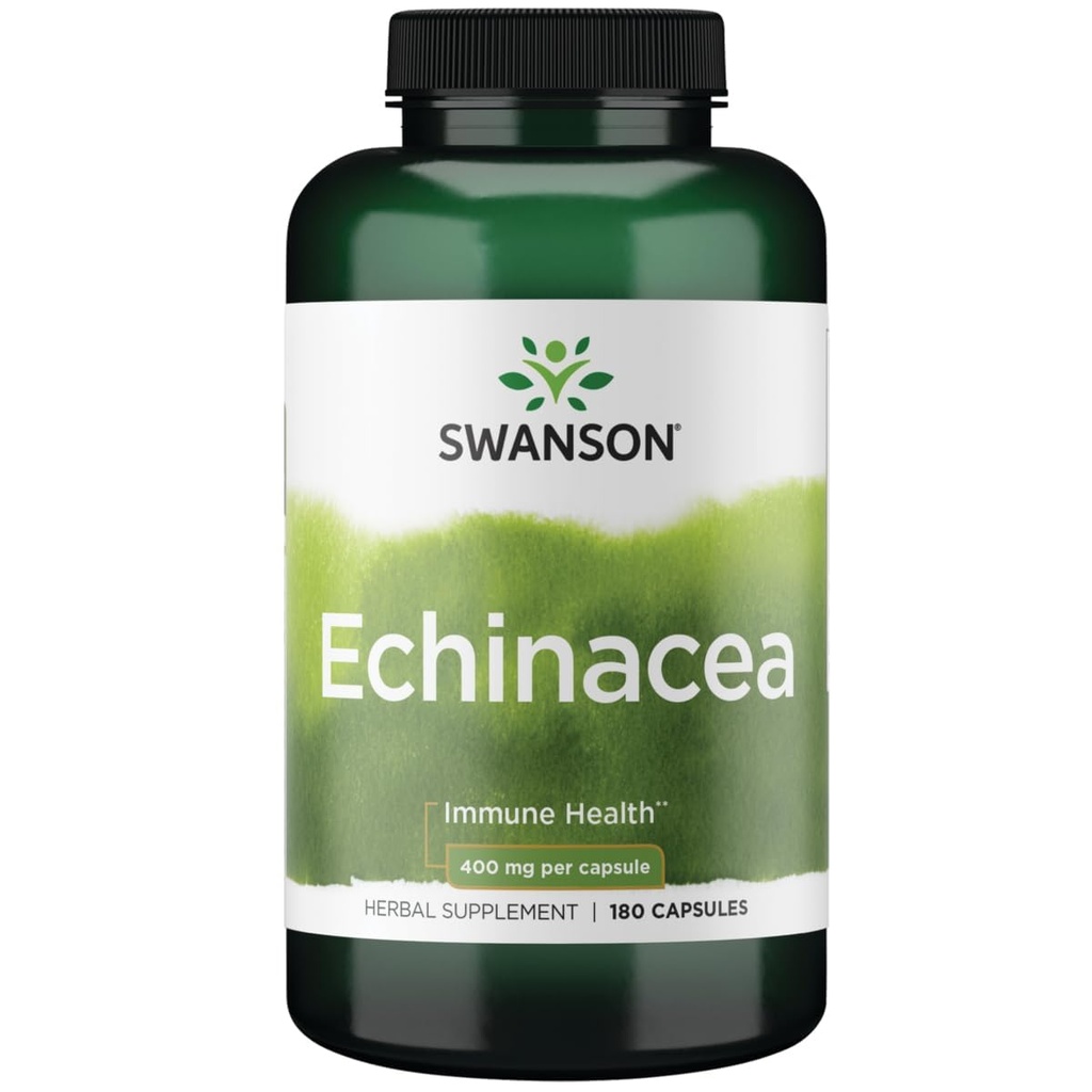 Swanson Echinacea 400 Milligrams 180 Capsules