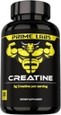 Prime Labs Creatine Monohydrate Capsules - 5g (5000mg) - Crecimiento muscular, recuperación, función cerebral - para hombres y mujeres - 120 Cuenta