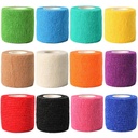 Kuvvfe Elastic Bandages (12-Pack) 2” x 5 Yards | Self Adhesive Bandage Wrap, Kuvvfe Athletic Elastic Cohesive Bandage for Sports Injury,Strain,Knee & Wrist,Ankle Sprains