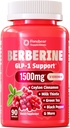 Berberine 1500mg GLP-1 Weight Loss Supplement Pills for Women & Men - Appetite Suppressant with Ceylon Cinnamon, Milk Thistle, Chromium Picolinate, Green Tea & Alpha Lipoic Acid - 90 Veggie Capsules