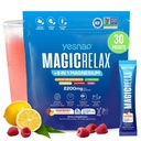 MAGICRELAX Supercalm 8-in-1 Chelated Magnesium Powder Drink Mix,KSM-66 Ashwagandha, Saffron, GABA, L-Theanine, Vitamin D3,Supports Stress Healthy Cortisol, Mood & Sleep, Zero Sugar Raspberry Lemonade