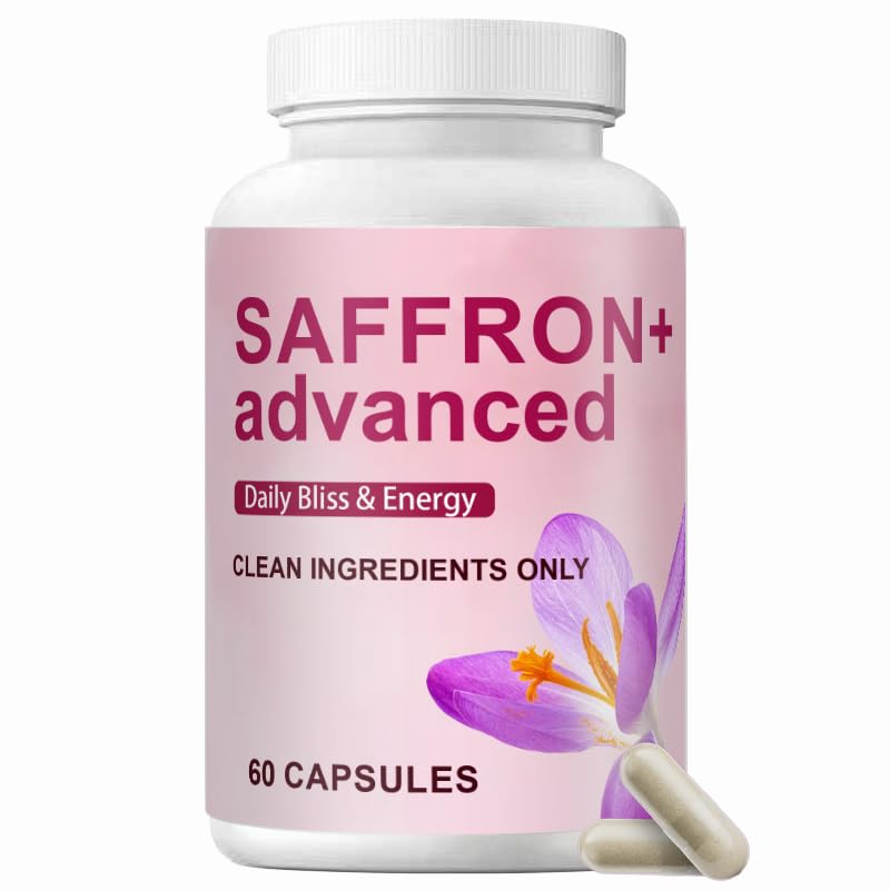 Saffro Supplements | 10-in-1 with Saffron Extract, Vitamin C, Magnesium, Turmeric, & KSM-66 Ashwagandha | Boost Energy and Mood | 60 Capsules (1)