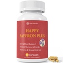 90 Vegan Capsules - with Saffron Flower Extract, Curcumin & Zinc for Mood Balance, Focus, and Eye Health Support & Daily Well-Being | Non-GMO, Gluten Free Supplement