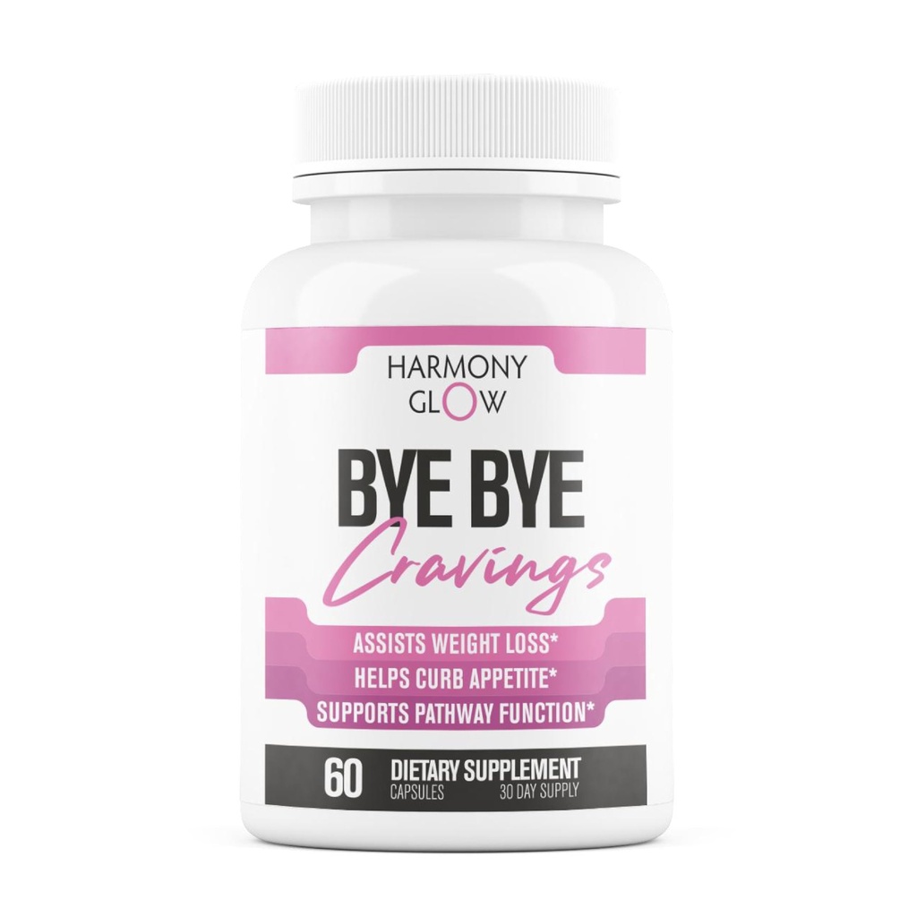 ByeBye Cravings Appetite Suppressant - Supports GLP-1 Pathway Function, Weight Loss Pills for Women & Fat Burner + Appetite Suppressant | 3rd Party Tested Supplement - 60 Capsules to Lose Weight