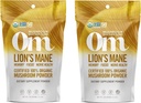 Om Organic Mushroom Superfood Powder, Lions Mane, 3.5 Ounce (50 Servings) (Two Рack)