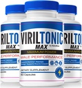 (3 Pack) VirilTonic Max for Men, Official Viril Tonic Max Male Capsules, Premium Formula for Overall Performance, All Natural Supplement For Health and Wellness, VirilTonic24 Reviews (180 Capsules)