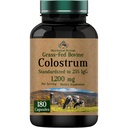 Colostrum Supplement 1,200 mg Per Serving, 180 Capsules | Standardized to 25% IgG (Immunoglobulin G) | Grass-Fed Bovine Colostrum Powder Caps | Immune Support Supplement | Non-GMO, Made in the USA!