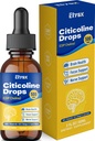 Citicoline Liquid Drops 500mg, CDP Choline for Kids & Adults, Citicoline Supplement for Brain Health & Focus Support with Lion’s Mane Extract, Mango Flavor, 2 FL OZ