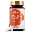 Choline Bitartrate 550mg, Supports Liver & Brain Health, High Absorption Choline Supplements, Non-GMO, Gluten-Free, Made in USA, 60 Vegan Capsules