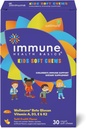 Kids Soft Chews with Wellmune® ← Natural Beta Glucan Supplement for Immune Support " Daily Wellness " Allergen-Free " No Añadido Sugar TEN Tutti-Frutti Flavor, 30 Soft Chews