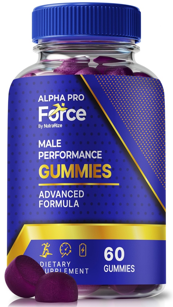 Alpha Pro Force Gummies, Official Alpha Pro Force Gummies for Men, All-Natural Male Formula to Support Peak Performance and Stamina, Alpha Pro Force ME Gomitas Reviews (60 Gummies)