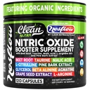 NosFlow Nitric Oxide Supplements for Men | Beet Root Taurine L-Arginine Malic Acid L-Arginine L-Citrulline Pine Bark Glycerol Agmatine Grape Seed Vitamin C B12 B3 By Clean Nutra