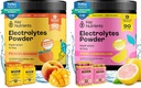 KEY NUTRIENTS Ultimate Hydration &amp; Recovery Electrolyte Bundle – Tropical Peach Mango & Fresh Pink Lemonade, Sugar-Free, 90 Servimientos Cada