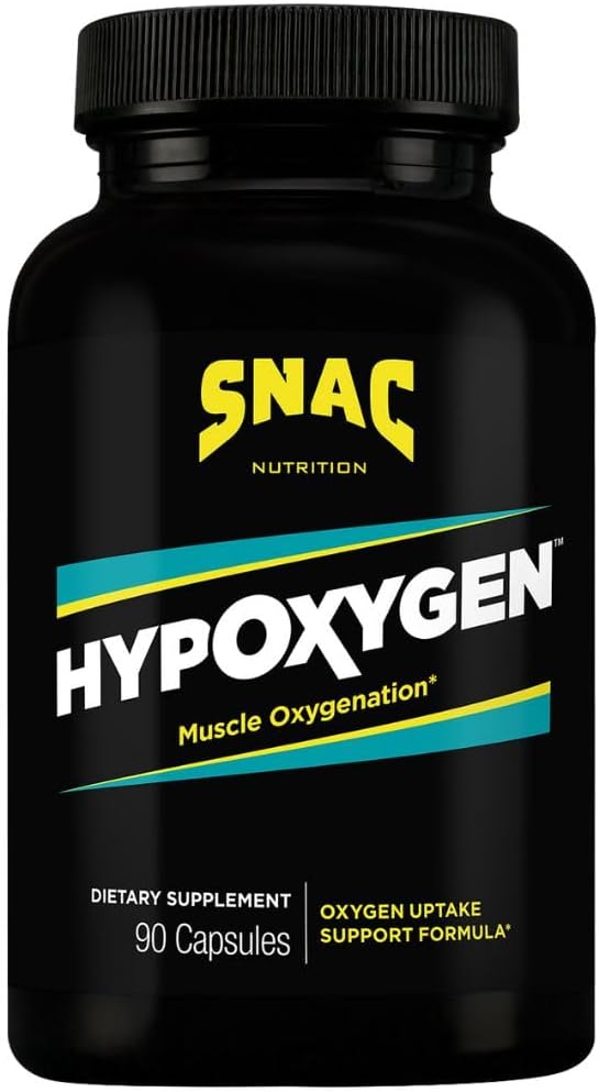 SNAC HypOxygen - Muscle Oxygenation Performance & Endurance Supplement, Mejora el VO2 Max & Assists with Recovery from High-Repetition Exercise, 90 Veggie Capsules (45 Servings)