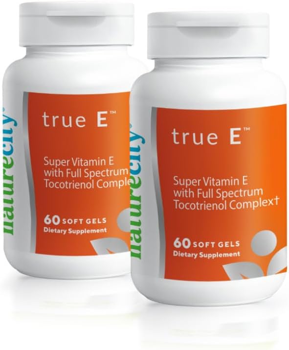 NatureCity True-E Full Spectrum Tocotrienols Vitamina E &amp; Natural Alpha Tocopherol Suplemento ← Tocotrienols sostenibles de Evnol Suprabio ← Non-GMO Vitamin E Complex tención 120 geles suaves